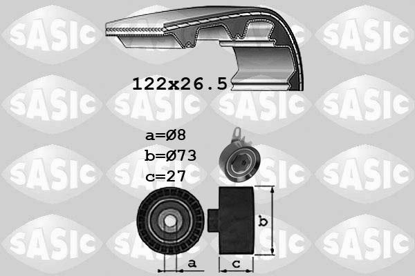 Sasic 1756041 - Комплект ангренажен ремък vvparts.bg