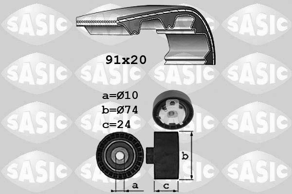 Sasic 1756055 - Комплект ангренажен ремък vvparts.bg