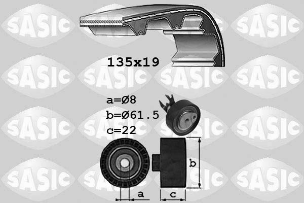 Sasic 1756057 - Комплект ангренажен ремък vvparts.bg