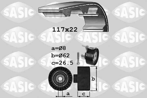 Sasic 1756069 - Комплект ангренажен ремък vvparts.bg