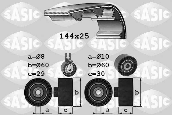 Sasic 1756084 - Комплект ангренажен ремък vvparts.bg