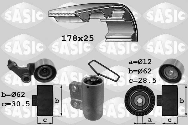 Sasic 1756031 - Комплект ангренажен ремък vvparts.bg