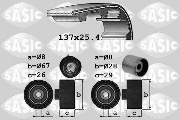 Sasic 1756038 - Комплект ангренажен ремък vvparts.bg