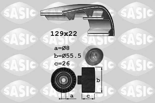 Sasic 1756033 - Комплект ангренажен ремък vvparts.bg