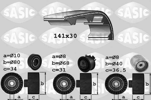 Sasic 1756021 - Комплект ангренажен ремък vvparts.bg