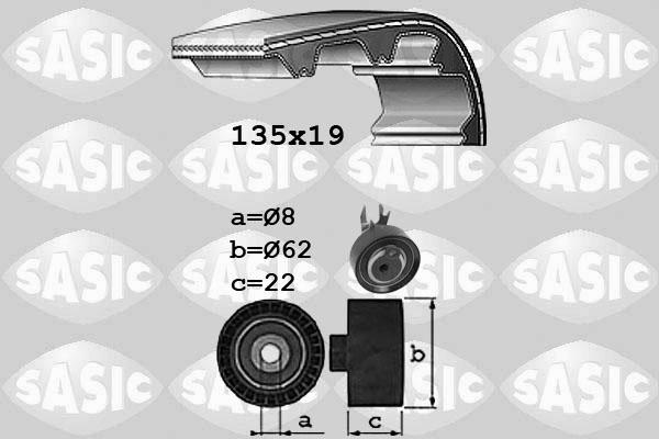 Sasic 1756071 - Комплект ангренажен ремък vvparts.bg