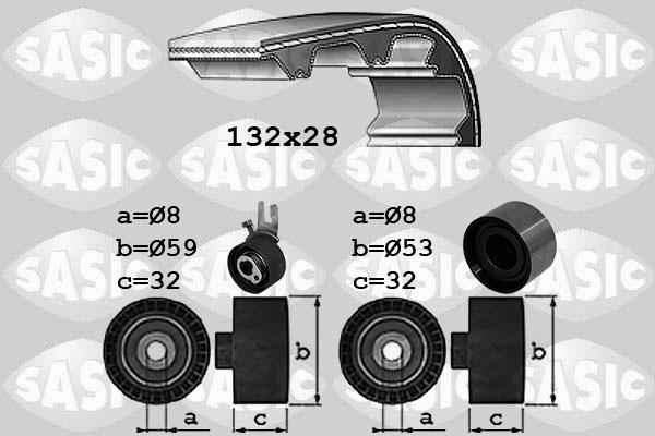 Sasic 1756078 - Комплект ангренажен ремък vvparts.bg