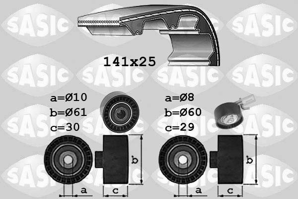 Sasic 1756072 - Комплект ангренажен ремък vvparts.bg