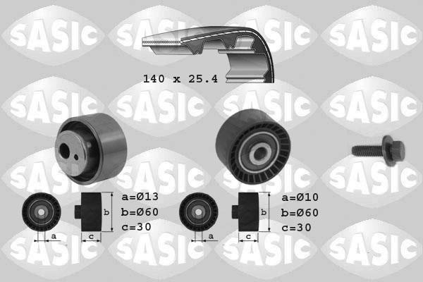 Sasic 1750009 - Комплект ангренажен ремък vvparts.bg