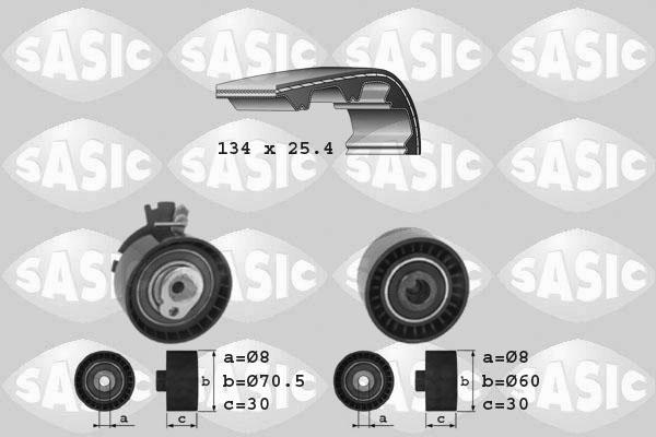 Sasic 1750006 - Комплект ангренажен ремък vvparts.bg