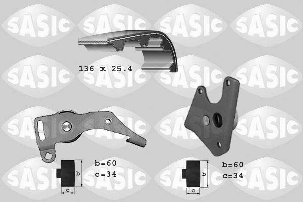 Sasic 1750003 - Комплект ангренажен ремък vvparts.bg