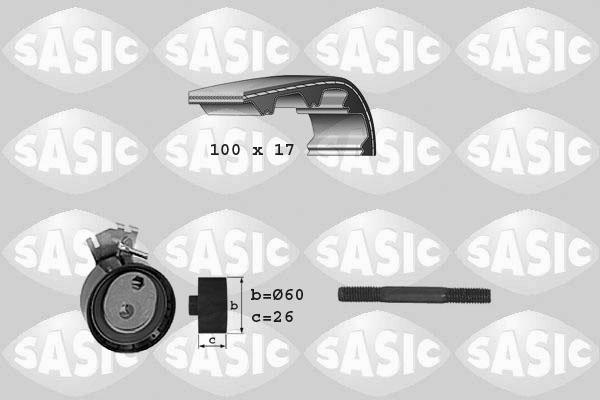 Sasic 1750002 - Комплект ангренажен ремък vvparts.bg