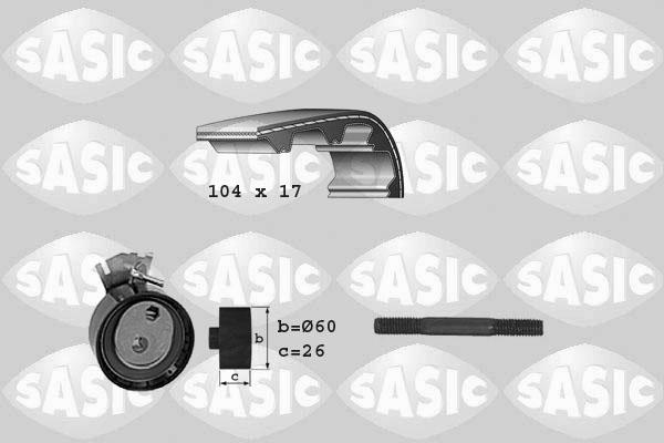 Sasic 1750018 - Комплект ангренажен ремък vvparts.bg