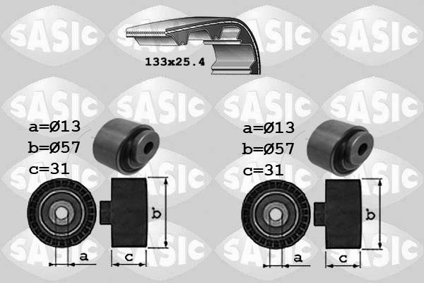 Sasic 1750031 - Комплект ангренажен ремък vvparts.bg