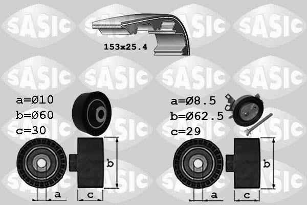 Sasic 1750029 - Комплект ангренажен ремък vvparts.bg