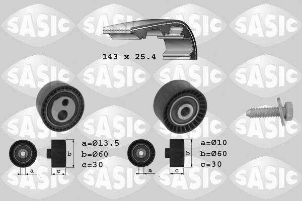 Sasic 1750025 - Комплект ангренажен ремък vvparts.bg