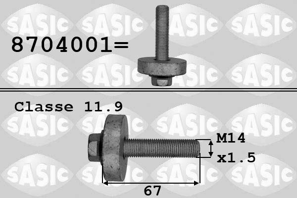 Sasic 8704001 - Болт на ремъчна шайба vvparts.bg