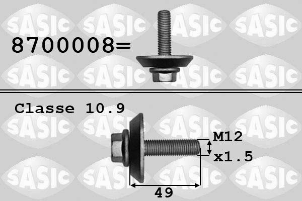 Sasic 8700008 - Болт на ремъчна шайба vvparts.bg