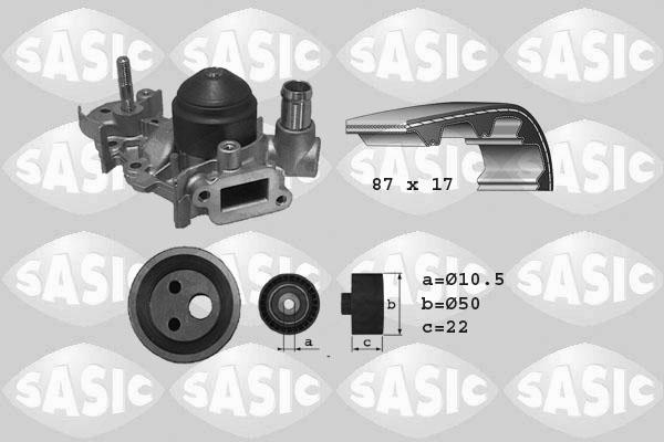 Sasic 3904009 - Водна помпа+ к-кт ангренажен ремък vvparts.bg