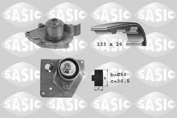 Sasic 3904004 - Водна помпа+ к-кт ангренажен ремък vvparts.bg