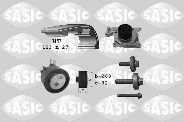 Sasic 3904037 - Водна помпа+ к-кт ангренажен ремък vvparts.bg