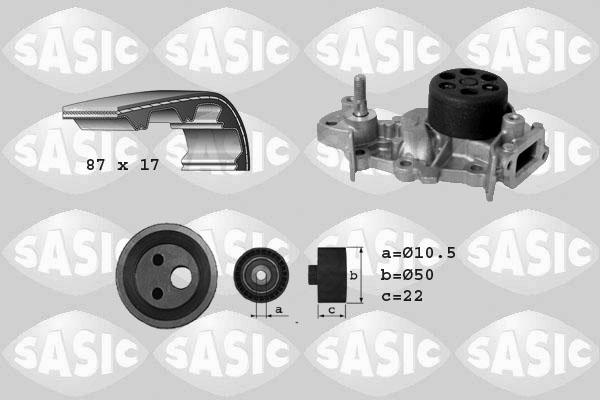 Sasic 3904028 - Водна помпа+ к-кт ангренажен ремък vvparts.bg