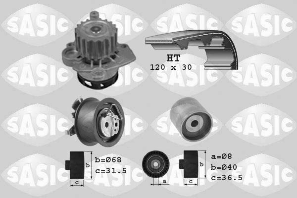 Sasic 3906003 - Водна помпа+ к-кт ангренажен ремък vvparts.bg