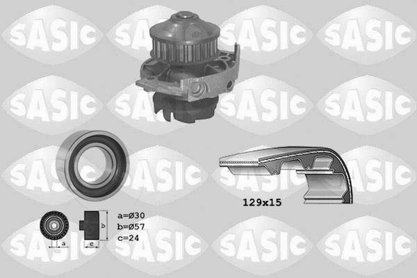 Sasic 3906017 - Водна помпа+ к-кт ангренажен ремък vvparts.bg