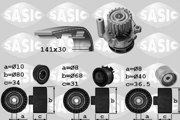 Sasic 3906029 - Водна помпа+ к-кт ангренажен ремък vvparts.bg