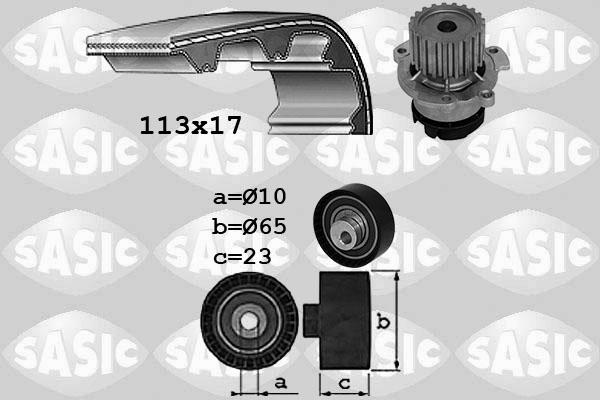 Sasic 3906112 - Водна помпа+ к-кт ангренажен ремък vvparts.bg