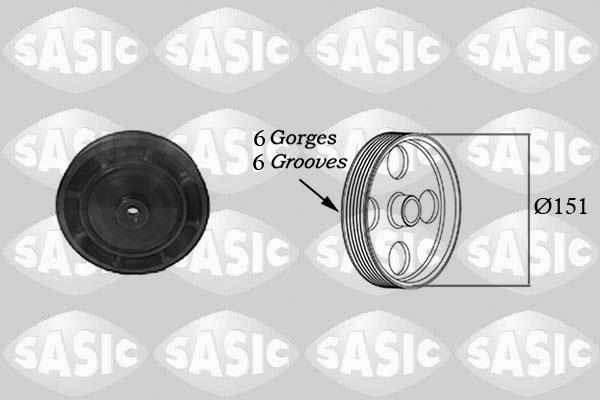 Sasic 2154006 - Ремъчна шайба, колянов вал vvparts.bg