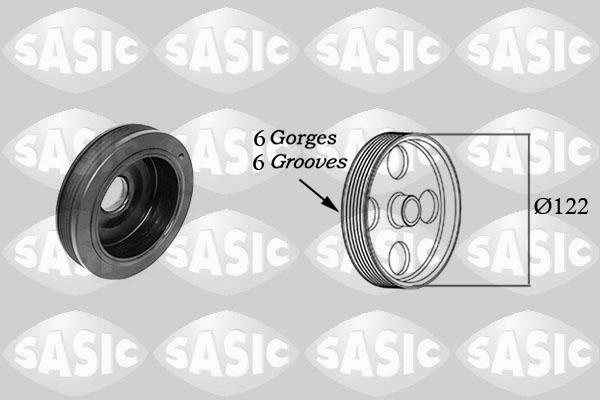 Sasic 2154025 - Ремъчна шайба, колянов вал vvparts.bg