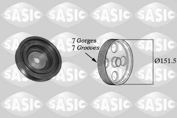 Sasic 2154022 - Ремъчна шайба, колянов вал vvparts.bg