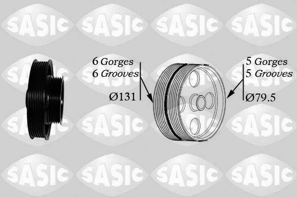 Sasic 2156063 - Ремъчна шайба, колянов вал vvparts.bg