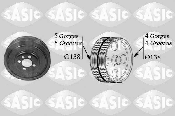 Sasic 2156001 - Ремъчна шайба, колянов вал vvparts.bg