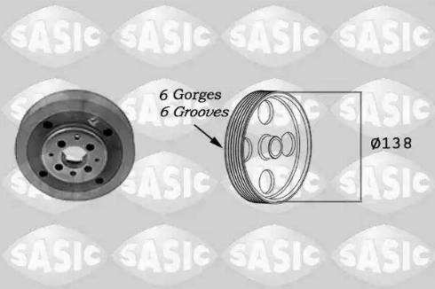 Sasic 2156002 - Ремъчна шайба, колянов вал vvparts.bg