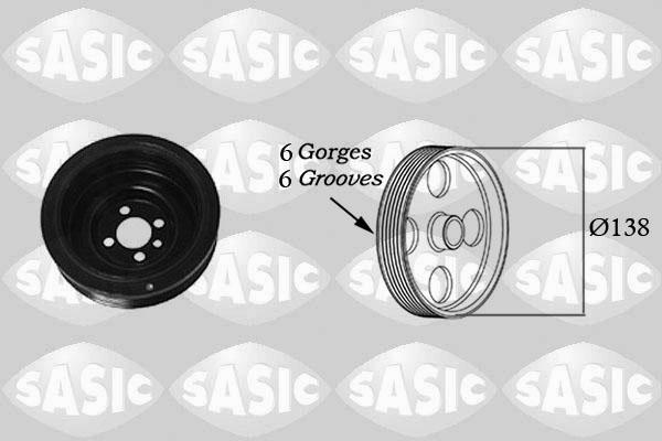 Sasic 2156018 - Ремъчна шайба, колянов вал vvparts.bg