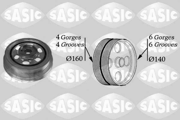 Sasic 2156030 - Ремъчна шайба, колянов вал vvparts.bg