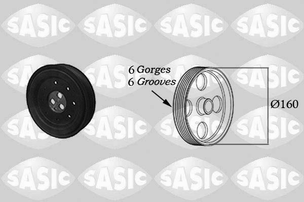 Sasic 2156033 - Ремъчна шайба, колянов вал vvparts.bg