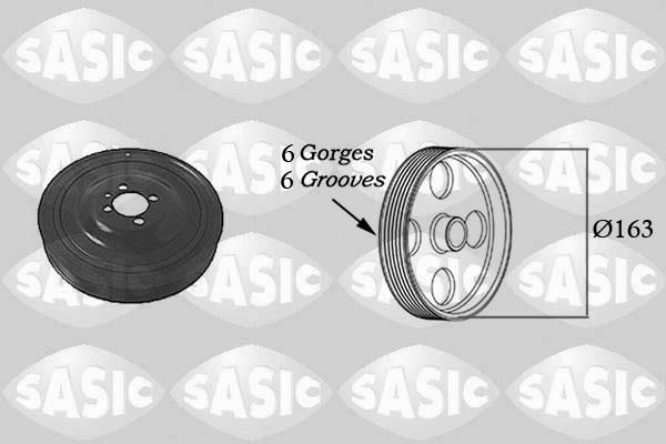 Sasic 2156029 - Ремъчна шайба, колянов вал vvparts.bg