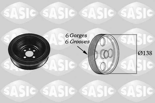 Sasic 2156021 - Ремъчна шайба, колянов вал vvparts.bg