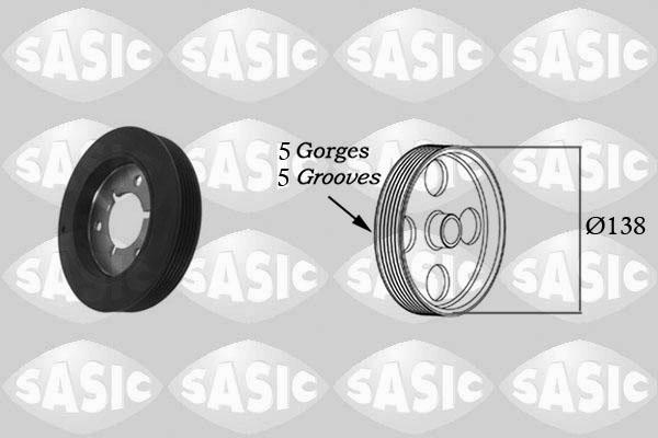 Sasic 2150009 - Ремъчна шайба, колянов вал vvparts.bg