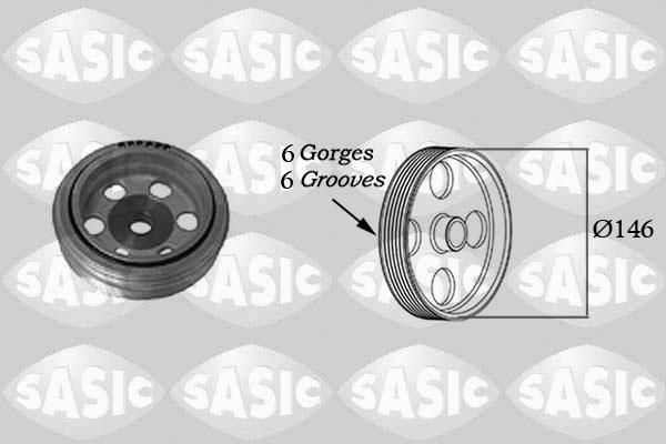 Sasic 2150016 - Ремъчна шайба, колянов вал vvparts.bg