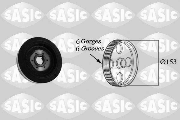 Sasic 2150026 - Ремъчна шайба, колянов вал vvparts.bg