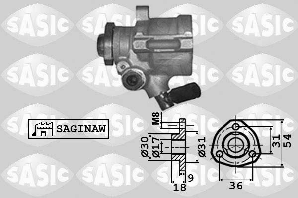 Sasic 7076039 - Хидравлична помпа, кормилно управление vvparts.bg