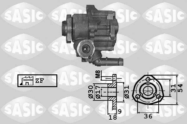 Sasic 7076023 - Хидравлична помпа, кормилно управление vvparts.bg