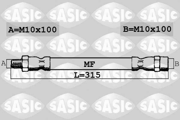 Sasic SBH6390 - Спирачен маркуч vvparts.bg