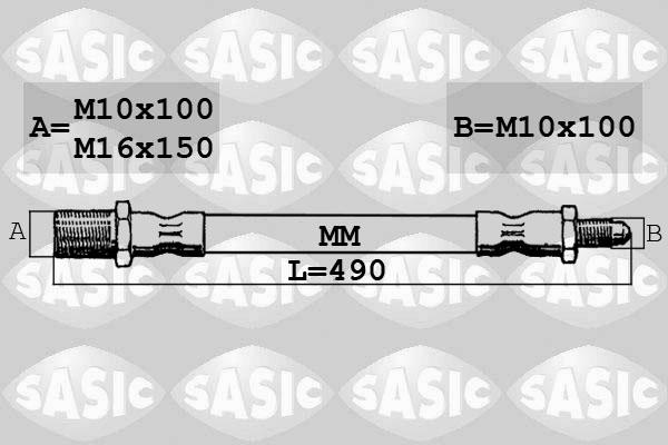 Sasic SBH6347 - Спирачен маркуч vvparts.bg