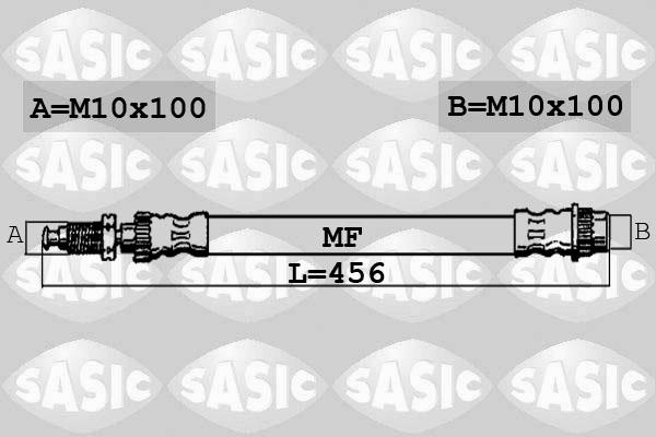 Sasic SBH0151 - Спирачен маркуч vvparts.bg