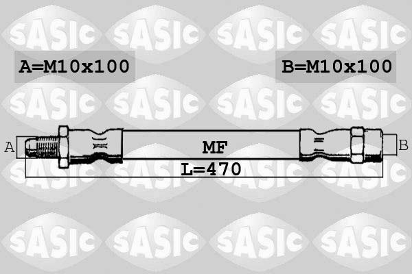 Sasic SBH0180 - Спирачен маркуч vvparts.bg